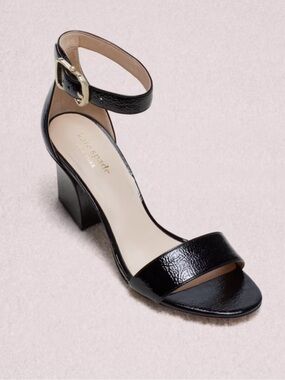 kate spade Susane Heels
Black Patent Block Heel Ankle Strap Sandal